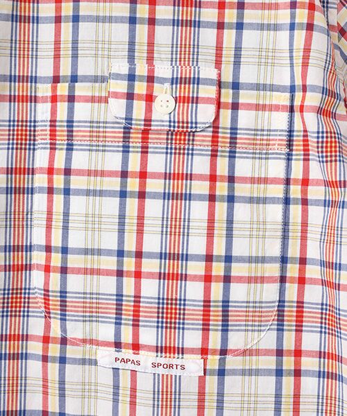 PAPAS / パパス シャツ・ブラウス | ローンアーカイブチェック 半袖シャツ | 詳細4