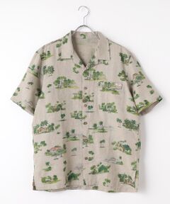 PAPAS / パパス シャツ・ブラウス | リネンプリントシャツ【SUMMER RESORT】