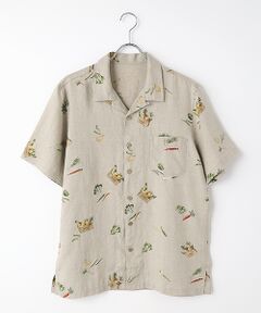 綿麻シーチング刺繍シャツ （シャツ・ブラウス）｜PAPAS