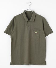 PAPASポロシャツ SALE】エコメイドCOOLMAX鹿の子 ヤシの木刺繍ポロシャツ（MEN