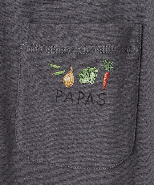 PAPAS / パパス ポロシャツ | 麻マドレエアー天竺 野菜柄 ポロシャツ | 詳細6