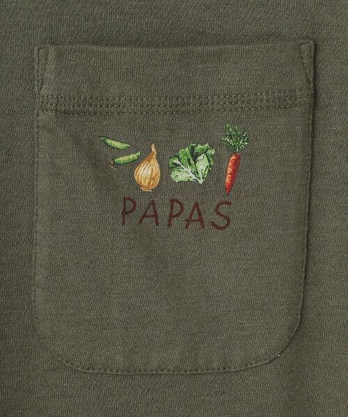 PAPAS / パパス ポロシャツ | 麻マドレエアー天竺 野菜柄 ポロシャツ | 詳細7