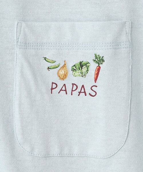 PAPAS / パパス ポロシャツ | 麻マドレエアー天竺 野菜柄 ポロシャツ | 詳細8