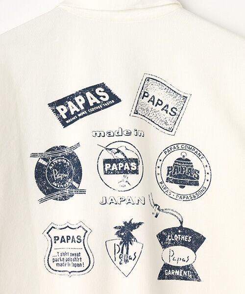 PAPAS / パパス ポロシャツ | ☆【WEB限定】ガス焼き鹿の子 モチーフプリントポロシャツ | 詳細1