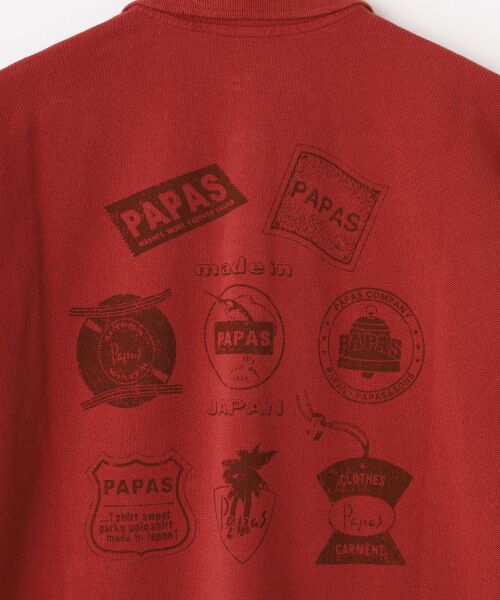 PAPAS / パパス ポロシャツ | ☆【WEB限定】ガス焼き鹿の子 モチーフプリントポロシャツ | 詳細3