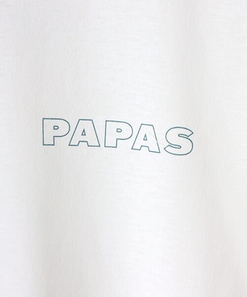 PAPAS / パパス Tシャツ | ドライマスタープレーテイング天竺 アップリケTシャツ | 詳細2