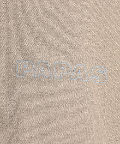 PAPAS / パパス Tシャツ | ドライマスタープレーテイング天竺 アップリケTシャツ | 詳細6