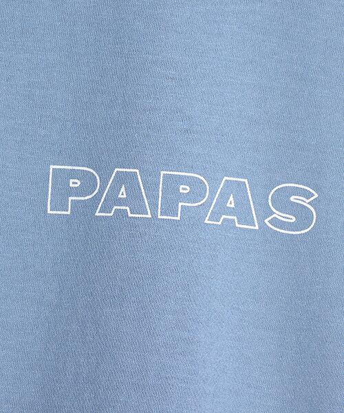 PAPAS / パパス Tシャツ | ドライマスタープレーテイング天竺 アップリケTシャツ | 詳細11