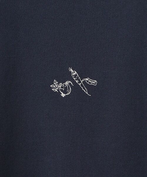 PAPAS / パパス Tシャツ | 40/2ガス焼き天竺 刺繍Tシャツ【野菜】 | 詳細15