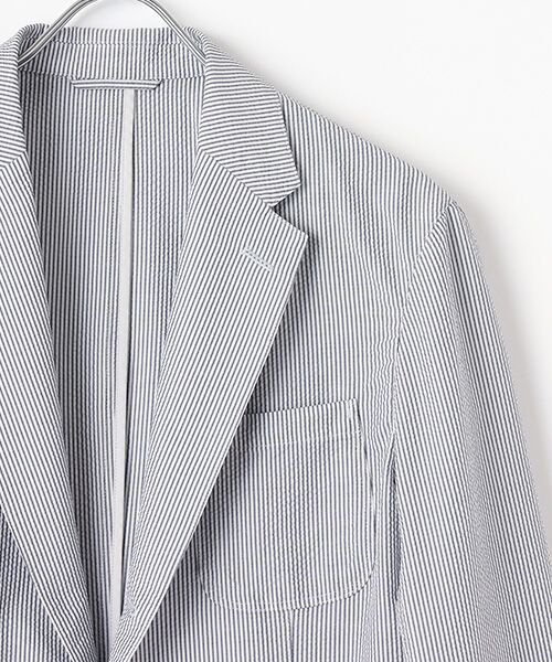 PAPAS / パパス テーラードジャケット | シアサッカー ジャケット | 詳細3