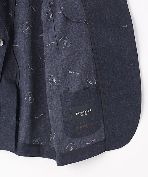 PAPAS / パパス テーラードジャケット | マイクロクールドットモナリザ ジャケット | 詳細7