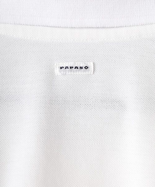 PAPAS / パパス ポロシャツ | クールマックスエコメイド鹿の子 ワッペンポロシャツ | 詳細1