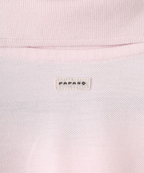PAPAS / パパス ポロシャツ | クールマックスエコメイド鹿の子 ワッペンポロシャツ | 詳細5