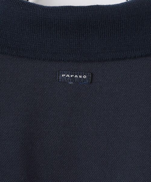 PAPAS / パパス ポロシャツ | クールマックスエコメイド鹿の子 ワッペンポロシャツ | 詳細13