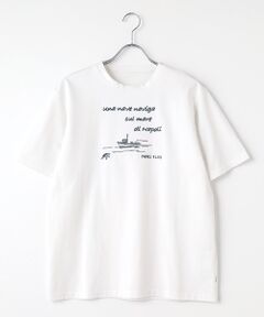 PAPAS / パパス Tシャツ | REAMIDEプレーテイング天竺 刺繍Tシャツ