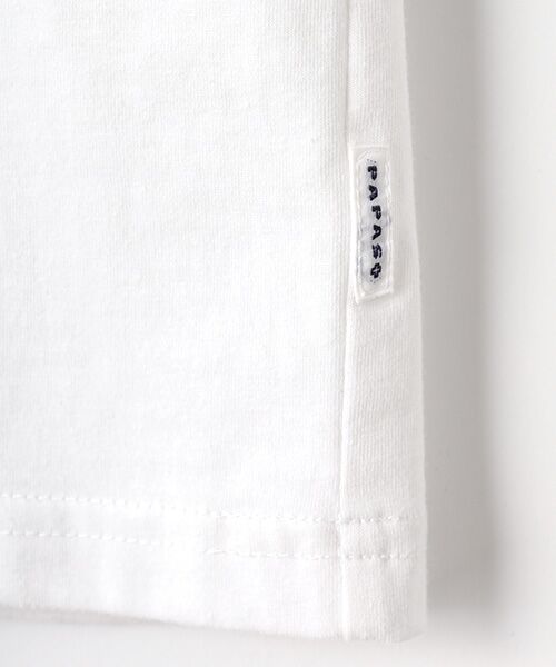PAPAS / パパス Tシャツ | REAMIDEプレーテイング天竺 刺繍Tシャツ | 詳細1