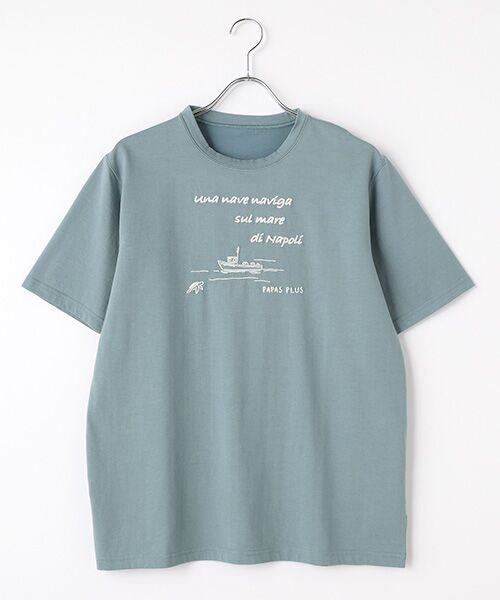 パラスパレス　白　刺繍Tシャツ パラスパレス 刺繍入りソフトTシャツ 生成り 夏 ＋ - メルカリ