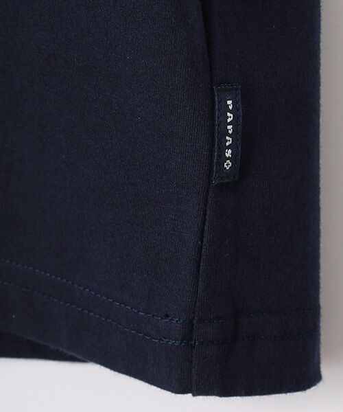 PAPAS / パパス Tシャツ | REAMIDEプレーテイング天竺 刺繍Tシャツ | 詳細8