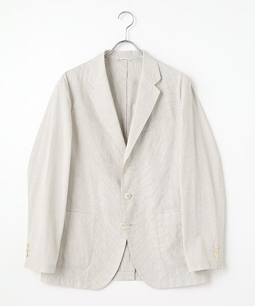 PAPAS/パパス コットンウルトラライトコードレーン ジャケット ベージュ M