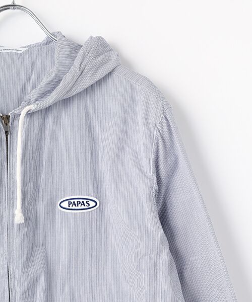 PAPAS / パパス パーカー | コットンウルトラライトコードレーン フード付きブルゾン | 詳細6