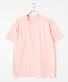 PAPAS / パパス Tシャツ | 40/2グレースTOP天竺 アップリケTシャツ