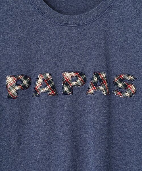 PAPAS / パパス Tシャツ | 40/2グレースTOP天竺 アップリケTシャツ | 詳細10