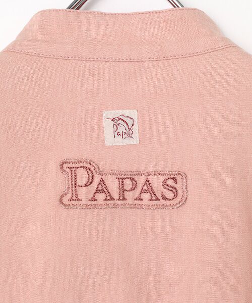 PAPAS / パパス ブルゾン | モンサンミッシェルデニム スタンドカラー半袖ブルゾン | 詳細3