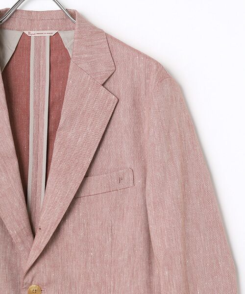 PAPAS / パパス テーラードジャケット | <OLIMPIAS>リネン/コットンストレッチジャケット | 詳細2