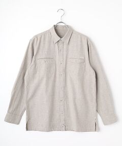 PAPAS / パパス シャツ・ブラウス | モンサンミッシェル シェットランド風オックス シャツ