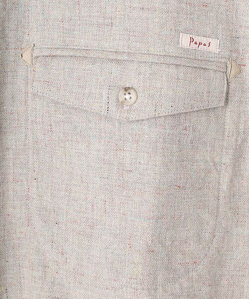 PAPAS / パパス シャツ・ブラウス | モンサンミッシェル シェットランド風オックス シャツ | 詳細1