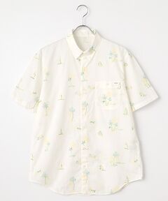 PAPAS / パパス シャツ・ブラウス | コーマシャンブレー ヤシ&YACHT 刺繍シャツ