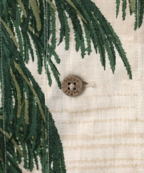 PAPAS / パパス シャツ・ブラウス | リネンプリント SUMMER DRIVE 半袖シャツ | 詳細4