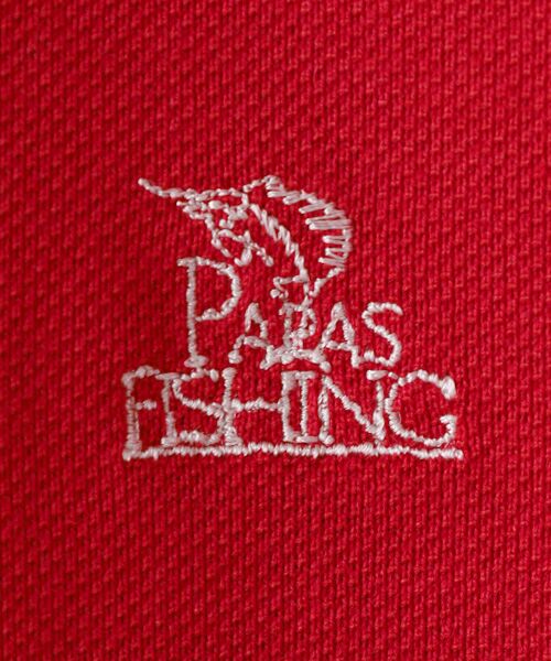 PAPAS / パパス ポロシャツ | ドライマスター鹿の子 カジキ刺繍 半袖ポロシャツ | 詳細3