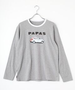Papas 長袖Tシャツ サイズM エンジ メンズ パパス ロンT PAPAS / パパス （メンズ） Tシャツ（条件：長袖