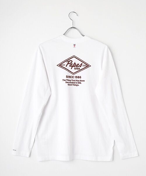 PAPAS / パパス Tシャツ | U.S.Aコットン Papasモチーフ プリントTシャツ<MADE IN USA> | 詳細1