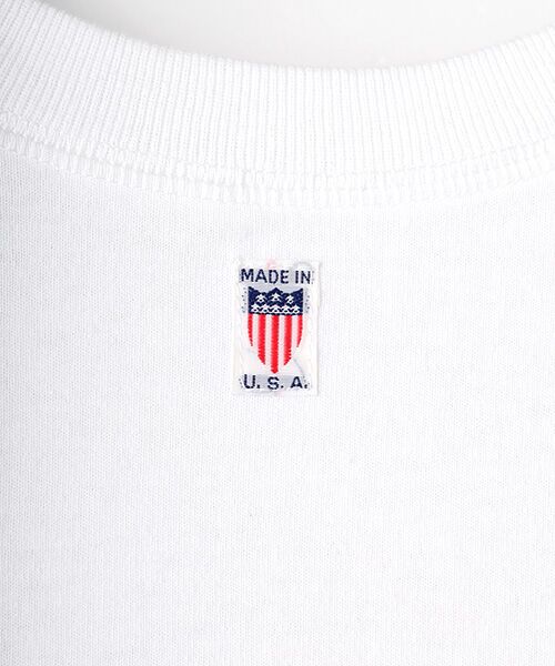 PAPAS / パパス Tシャツ | U.S.Aコットン アメリカ大陸 プリントTシャツ<MADE IN USA> | 詳細4