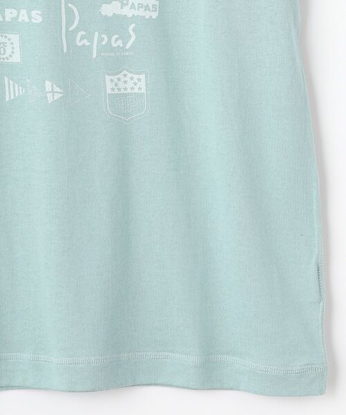 PAPAS / パパス Tシャツ | 38/2KKヴィンテージ天竺 モチーフコラージュ プリントTシャツ | 詳細6