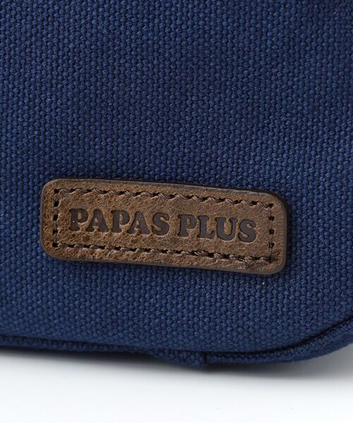 美品　パパス　ショルダーバッグ　アルマダ帆布　斜め掛け　キャンバス　Papas+ アルマダ帆布ショルダーバッグ（MEN新着・Papas+・MEN雑貨