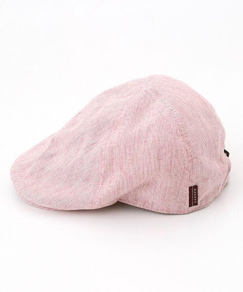 PAPAS / パパス ハンチング・キャスケット・ベレー帽 | 綿麻平織 ストライプ&千鳥 ハンチング | 詳細1