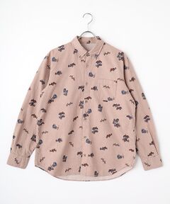 PAPAS / パパス シャツ・ブラウス | ネルプリント クラシックカー ボタンダウンシャツ