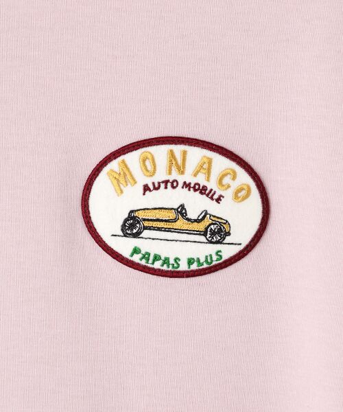 PAPAS / パパス Tシャツ | 40/2天竺 ワッペン付きTシャツ | 詳細9