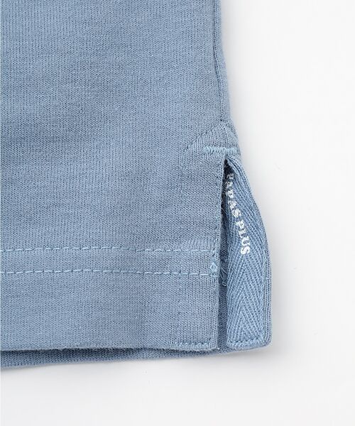 PAPAS / パパス Tシャツ | 40/2天竺 ワッペン付きTシャツ | 詳細10