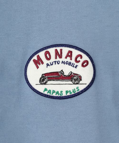 PAPAS / パパス Tシャツ | 40/2天竺 ワッペン付きTシャツ | 詳細12