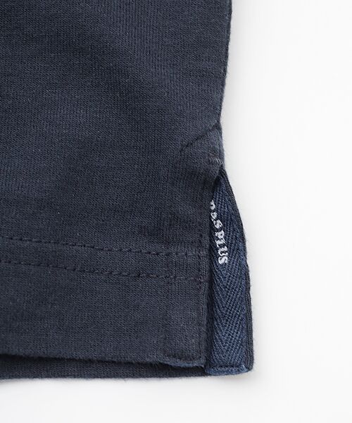 PAPAS / パパス Tシャツ | 40/2天竺 ワッペン付きTシャツ | 詳細13