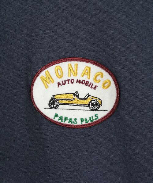 PAPAS / パパス Tシャツ | 40/2天竺 ワッペン付きTシャツ | 詳細15