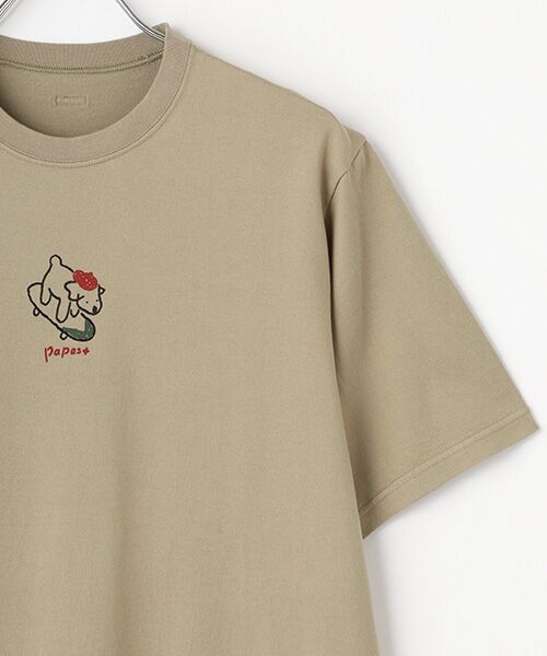 PAPAS / パパス Tシャツ | 40/2クラシック天竺 プリントTシャツ | 詳細3