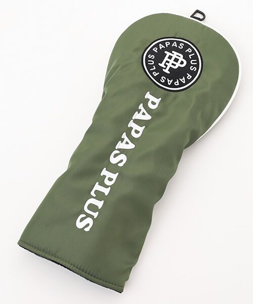PAPAS/パパス ポリエステルツイル ドライバー用ヘッドカバー カーキ F PAPAS/パパス ポリエステルツイル ドライバー用ヘッドカバー カーキ F