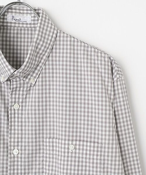 PAPAS / パパス シャツ・ブラウス | ●定番●ギンガムチェックシャツ | 詳細2