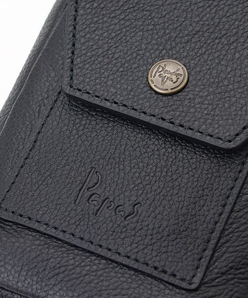 PAPAS / パパス ショルダーバッグ | レザースマートフォンケース | 詳細8