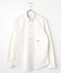 PAPAS / パパス シャツ・ブラウス | コットンダンガリーストレッチ ボタンダウンシャツ